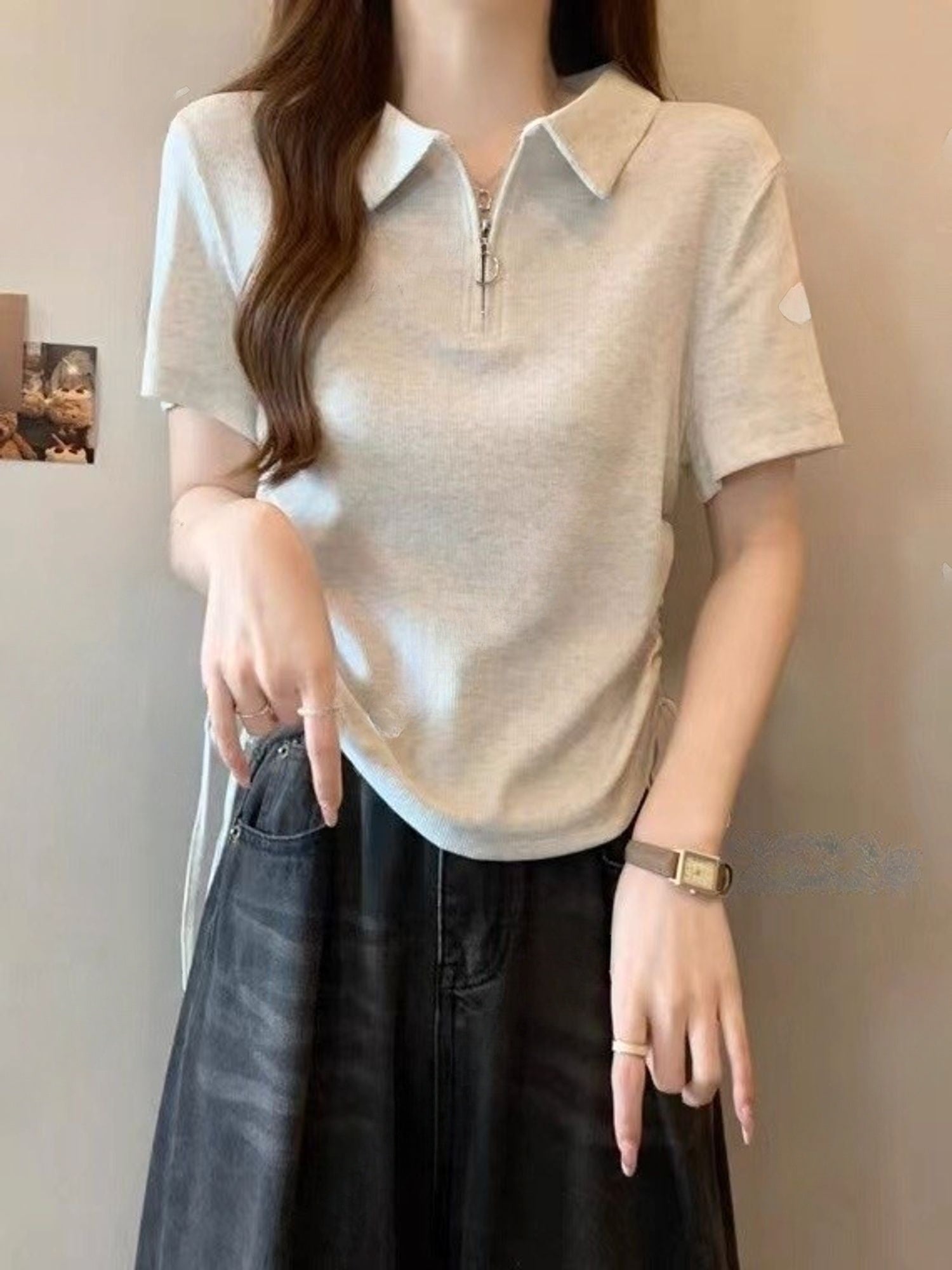 Koszulka Zip Polo