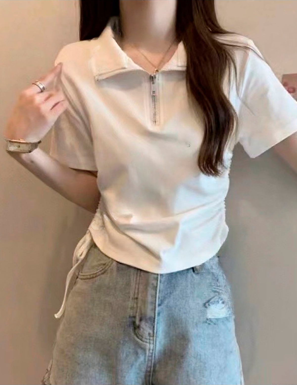 Koszulka Zip Polo