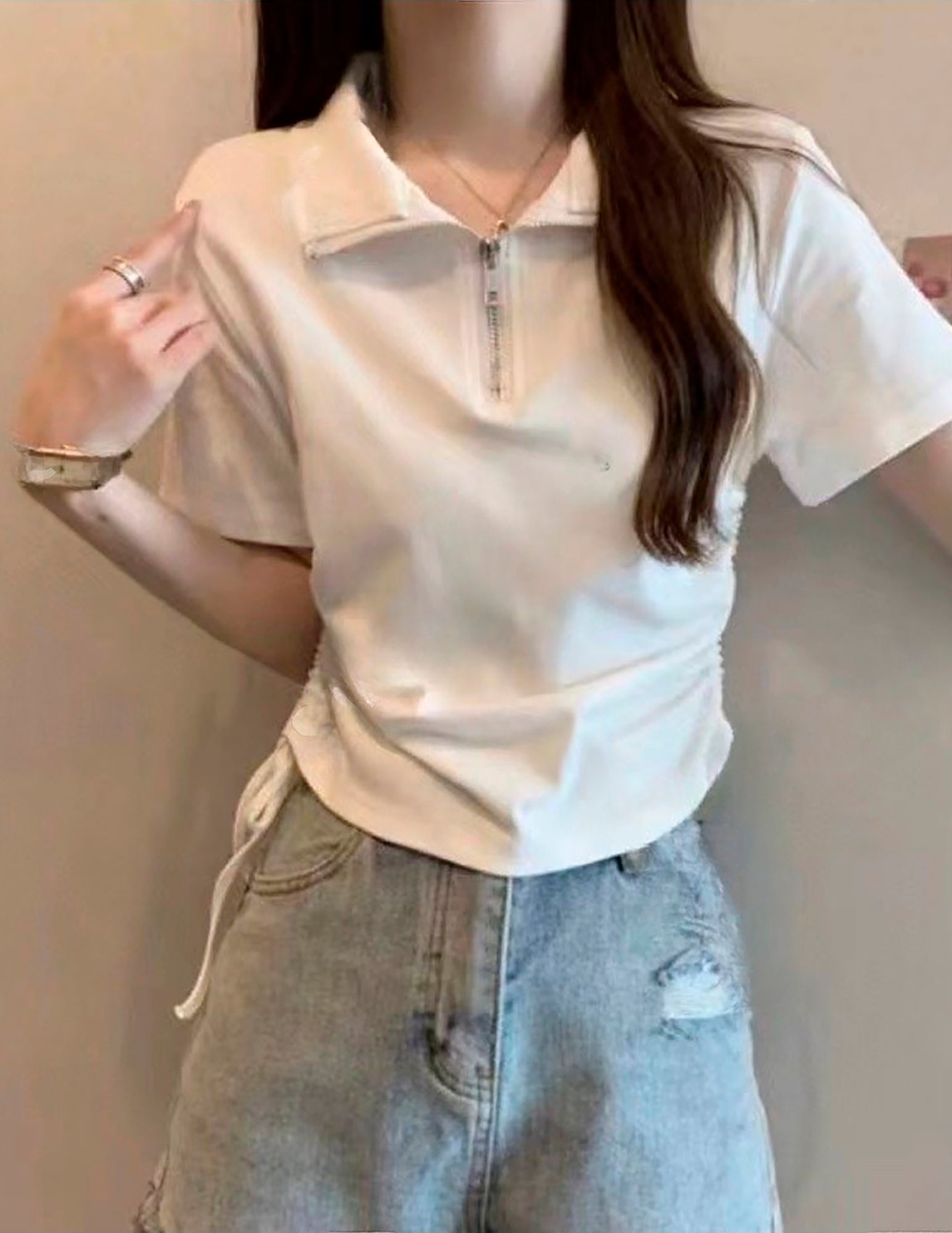 Koszulka Zip Polo