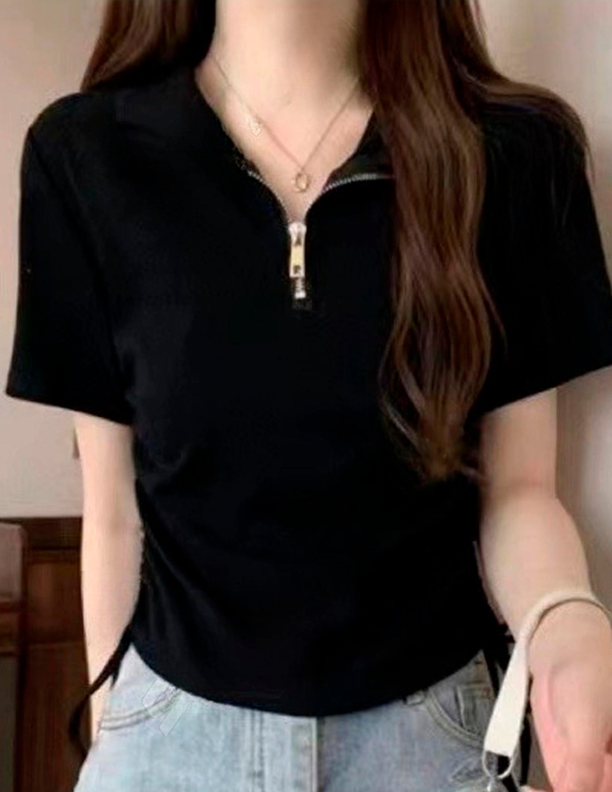 Koszulka Zip Polo